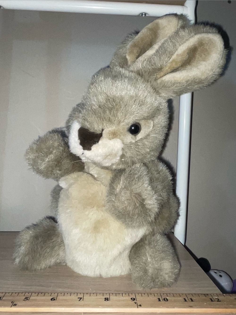 fao schwarz Hand Puppet Rare Brown Bunny Rabbit rare